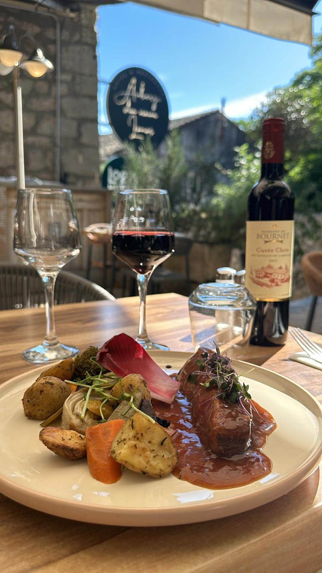 Auberge Du Vieux Lanas Logis Hotel Restaurant Экстерьер фото